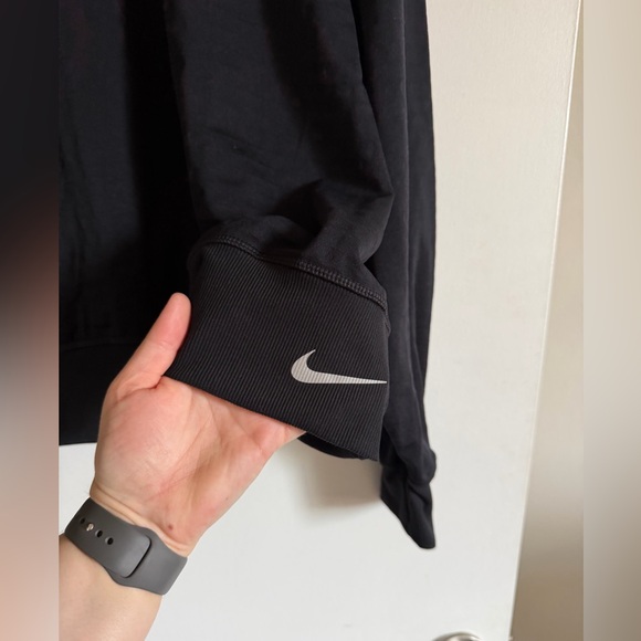 Nike Black Therma-Fit Running Crewneck Scoop Back Sweatshirt size XXL EUC - Picture 3 of 6